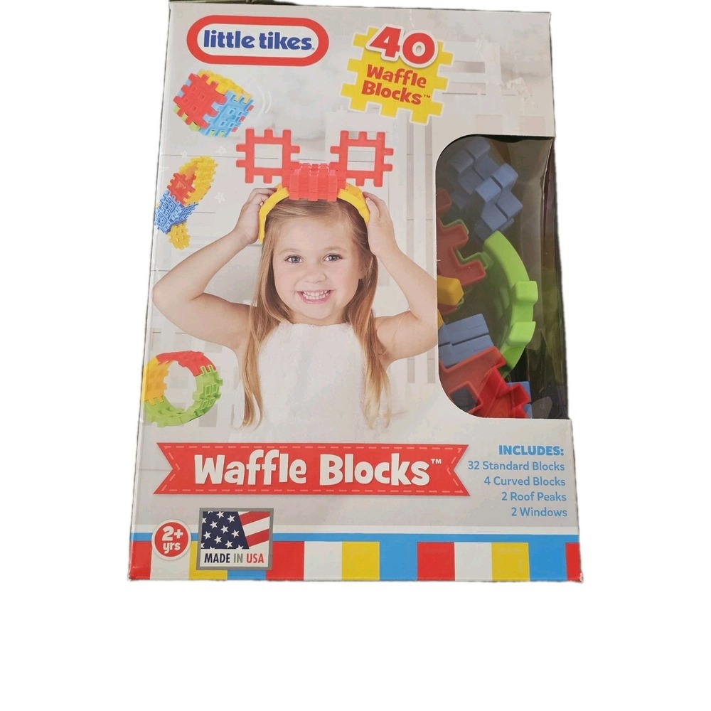 NEW LITTLE TIKES WAFFLE BLOCKS In Box (40) #1057